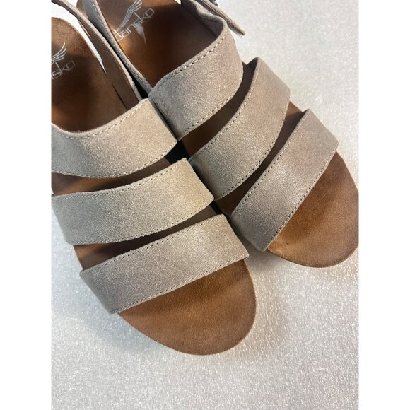 Dansko stacey wedge sandals taupe Size 37 US 6.5 $140 - Picture 6 of 6